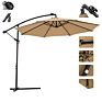 Waterproof Outdoor Garden Parasols Umbrella Furniture Square Aluminum Patio Umbrellas