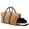Waterproof Waxed Canvas Bag Travel Duffle Unisex Weekender Shoulder Overnight Bag for Men