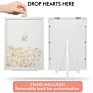 Wedding Guest Book Iron Wood Photo Frame Natural Personality Bubble Bag + Carton Size Rectangular Guestbook Sign 30X40Cm