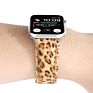 Western Style Plush Leopard Printed Leather Strap for Apple Watch 42/44Mm ,Smart Leather Watch Band for Iwatch Series 6 5