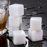Whiskey Ice Wine Stone Gray Smooth Soapstone Material 2Cm*2 Icy Stone Ice Block