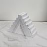 White Marble Creative Step Bookends Stair Case Bookends