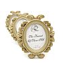 Wholesales Gold Oval Baroque Photo Frame Wedding Favors Golden Elliptical Picture Frame Event Party Supplies