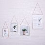 Wholesales Hanging Floating Double Sides Glass Picture Frame Pressed Flower Frame