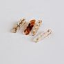 Women Hair Accessories Duck Hairpin Acrylic Acetate Resin Clear Chain Link Hair Clip for Girls
