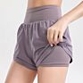 Women High Waist Stretchy Quick Dry Soft Compression Yoga Shorts