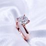 Women Jewelry 925 Sterling Silver Gold Plated Vvs Moissanite Rings Wedding Rings