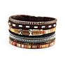 Women Jewelry Handmade Bohemian Multi-Layered Braided Leather Bracelet