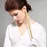 Women Latest European Gold Plated Long Chains Tassel Ear Cuff Earrings for Banquet