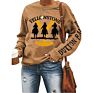 Women O Neck Printed Long Sleeve Yellowstone Slogan Sweatshirt