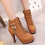 Women plus Size Autumn Ankle Boots Belt Buckle