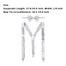 Women Shiny Elastic Y Shape Braces Shoulder Straps 4 Colors Adjustable Pant Suspenders with Bow Tie for Cosplay Party