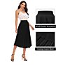 Women Stylish High Waist Chiffon Formal Long Midi Pleated Skirts