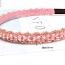 Women Wedding Party Hair Accessories Tiara Crowns Handmade Colorful Thin Crystal Beaded Headbands