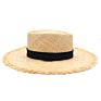 Women's anti Jazz Hat Solid Color Breathable Straw Hat Outdoor Travel Sun Hat