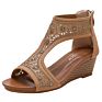 Women's Casual Sport High Heel Wedge Sandals