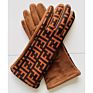 Women's Motorcycle Bicycle Imitation Leather Velvet Gloves