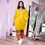 Womens Wholesales V Neck Bodycon Faith Dress Long Sleeve plus Size Women Fall Dresses