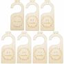 Wooden Baby Closet Size Divider Organizer Hanger Clothing Dividers for Newborn Nursery Decor Infant to 24 Months