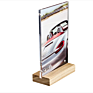 Wooden Base Business Wooden Base Card Holder Postcard Picture Display Stand Photo