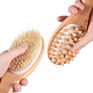 Wooden Boar Bristle Dry Skin Body Brush for Bath Set Massage Spa Brush Exfoliating Brushes