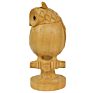Wooden Handicraft Wooden Owl Figurine Statues