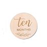 World Map Puzzle Wooden Monthly Milestone Cards Laser Cut Engraving Wood Baby Milestone Discs
