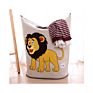 Woven Storage Basket with Handles for Toys Organization Blankets Storage Cartoon Baby Nursery in Laundry Storage Box