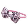 Xufang Kid Leopard Printed Hairbands Handmade Fabric Hair Accessories Girls Big Bow Headbands