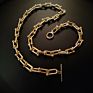 Xuqian Gold Plated Chunky Curb Chains for Women Bracelet Necklace Jewelry Making
