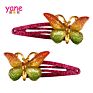 Yane Resin Gradients Butterfly Hair Clip Set for Girls