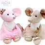 Year of the Rat Mascot Ballet Mouse Toys Stuffed Animals Rat with Dress Annual Gift Plush Toy
