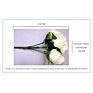 Yiwan the Queen's Rose7 Heads Queen Rose Artificial Flowers for Roses Bouquet Beige Purple Lavender Marigold Queen Rose