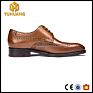 Yuhuang round Toe Full Brogues Full Grain Calf Leather Bespoke Mens Handmade Shoes