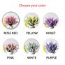 Z337Artificial Flowers Romantic Provence Lavender Plastic Wedding Decorative Vase for Home Decor Grain Christmas Simulationplant