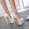 Zapatos De Pole Dance Silk Upper 16Cm Super Height Platform Women Stripper Red Bottom Heels