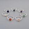 Zg0449 Healing Crystal Jewelry Ring Stacking Natural Gemstone Crystal Ring