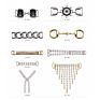 Zinc Alloy Bikini Front and Back Chain Circle Connector