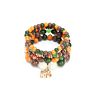 Bohemianhandmade Braidedcolorful Beads Elastic Bracelet Ethnic Multi Layer Rice Beads Beaded Stretch Charm Boho Tassel Bracelet