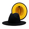 Polyester Cotton Vegan Material Two Tone 60 Colour Fedorahat Fedora Hat for Women Men Party Show Music Festival Dress