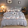 Luxury Printed Pillow Case Bed Sheet and Quilting Comforter Sets Quilt Bedding 4 Piece