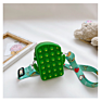 Silicone Dinosaur Push Bubble Popit Coin Purse Handbags Kids Dinosaur Popping Fidget Purse It for Little Girls Woman