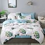 Luxury Printed Pillow Case Bed Sheet and Quilting Comforter Sets Quilt Bedding 4 Piece