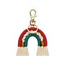 Etsy Handmade Mamcrame Bag Charms Boho Rainbow Macrame Keychain