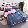 Luxury Printed Pillow Case Bed Sheet and Quilting Comforter Sets Quilt Bedding 4 Piece