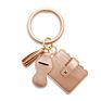 -Selling Wristlet Purse Key Ring Pu Leather Lipstick Credit Card Holder Bracelet Bangle Keychain for Women