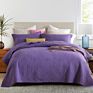 100% Cotton Quilt Cover Bedding Set Solid Color Print Fancy Designer Bedspread