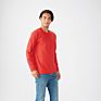 100% Cotton Solid Men's Crewneck Long Sleeve Tops Tee Blank Casual Print T Shirt
