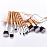 11Pcs Eco-Friendly Bamboo Handle Natural Hair Professional Makeup Brush Set/Kit Vegan Cruelty Free - Premium Synthetic Kabuki