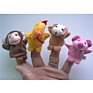 12 Pcs/Set Baby Toy Kids Plush Velour Puppet Hand Puppets Large Chinese Zodiac Farm Animals Zoo Finger Puppet